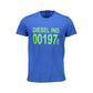 T-shirt da uomo in cotone blu