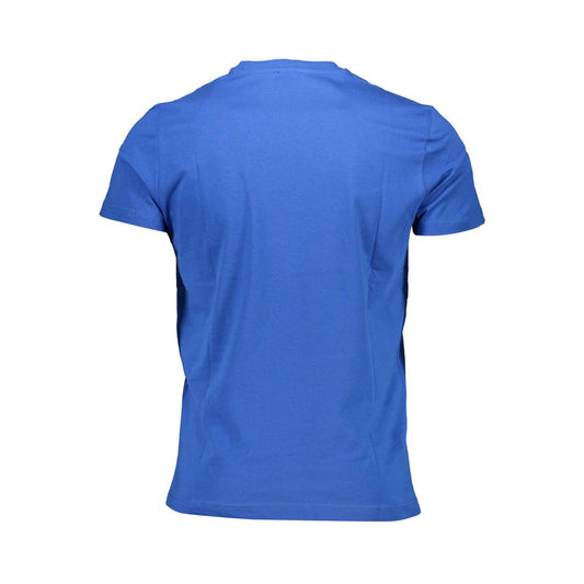 T-shirt da uomo in cotone blu