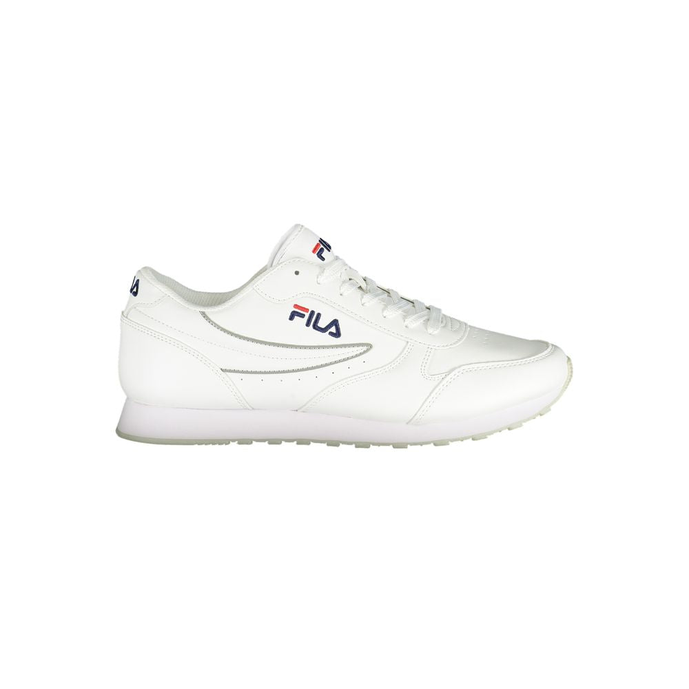 Sneakers sportive bianche immacolate con accenti a contrasto