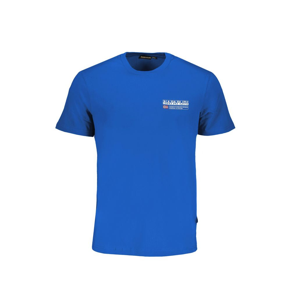 Blaues Baumwoll-T-Shirt