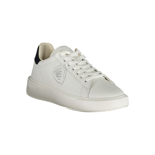 White Polyethylene Men Sneaker