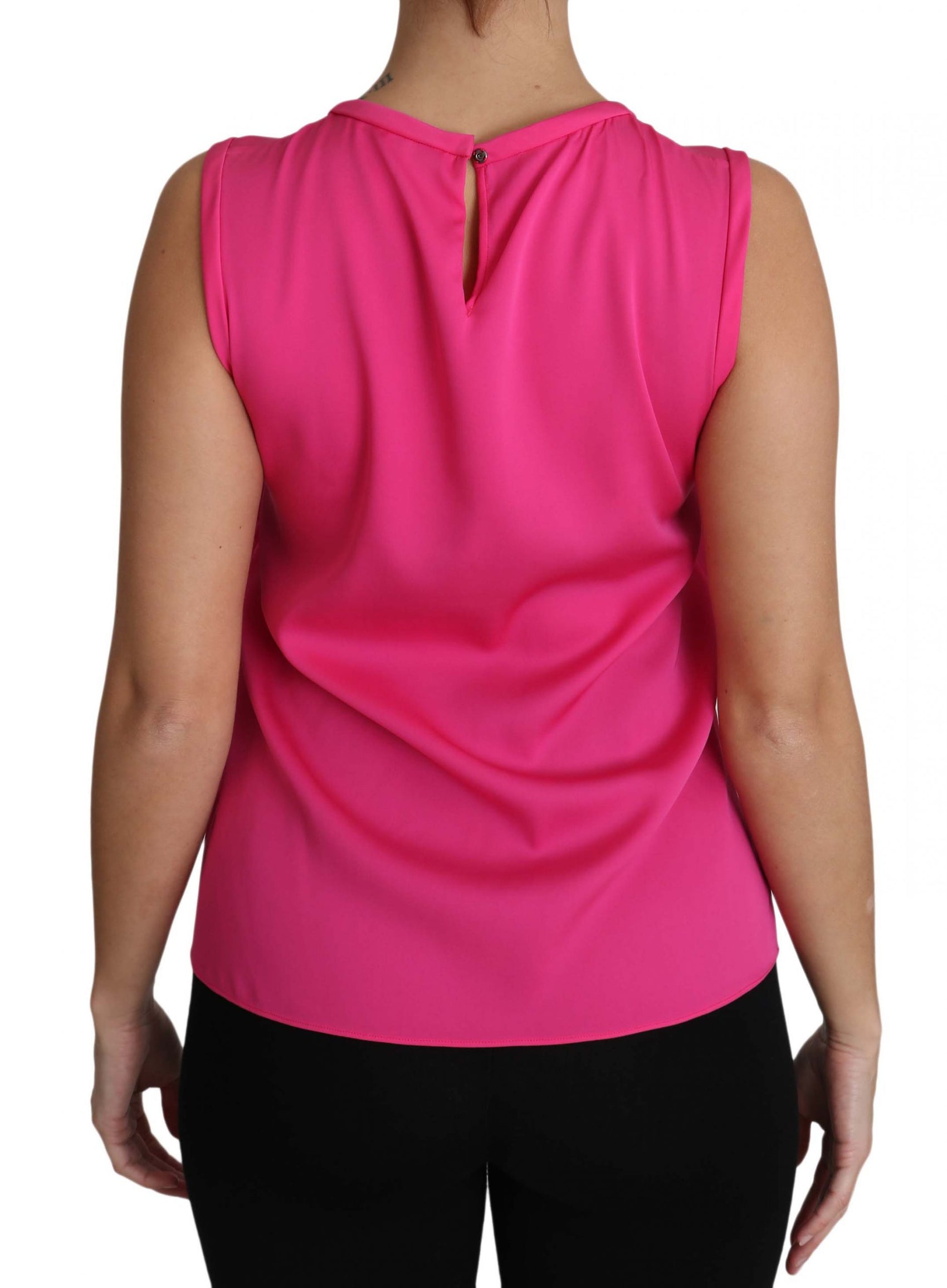 Elegantes rosa Seiden-Familien-Tanktop