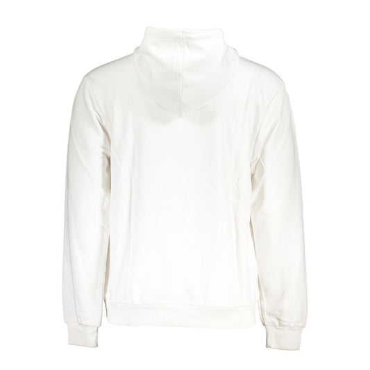 Maglione con cappuccio in misto cotone bianco chic