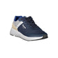 Sneaker da uomo in ecopelle blu