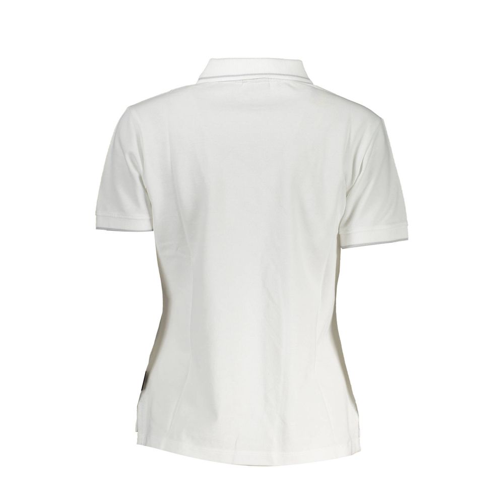 Weißes Poloshirt aus Baumwolle für Damen