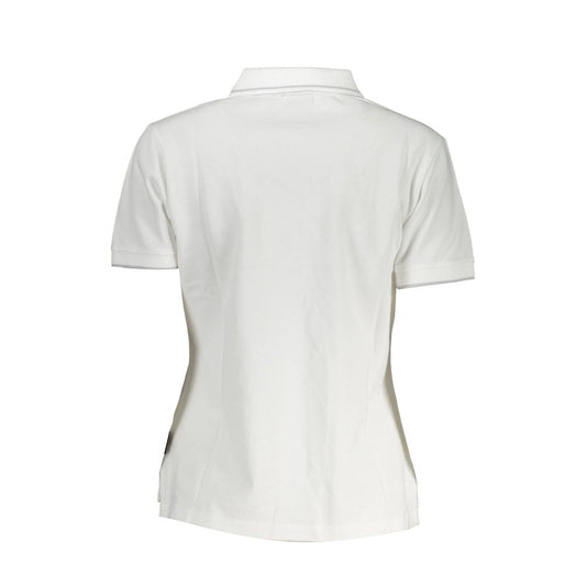 Polo da donna in cotone bianco