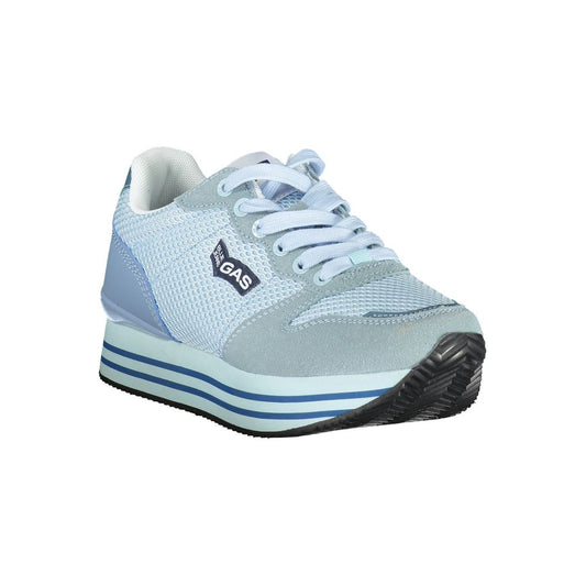 Hellblauer Polyester-Sneaker