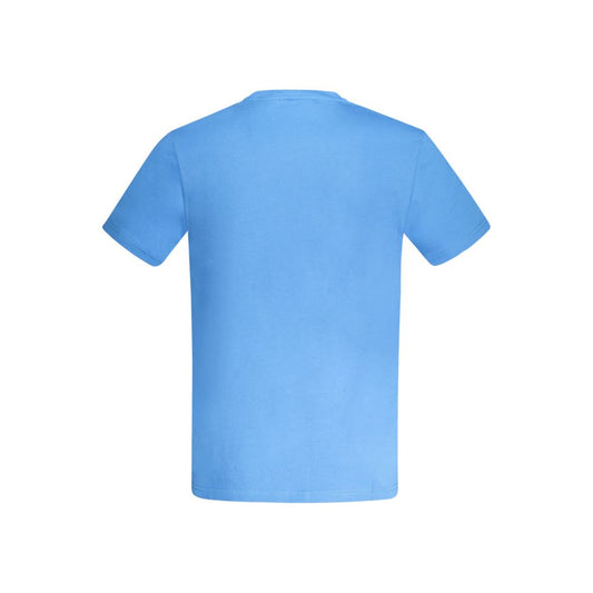 Blaues Herren-T-Shirt aus Baumwolle