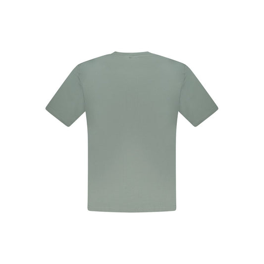 Green Cotton Men T-Shirt