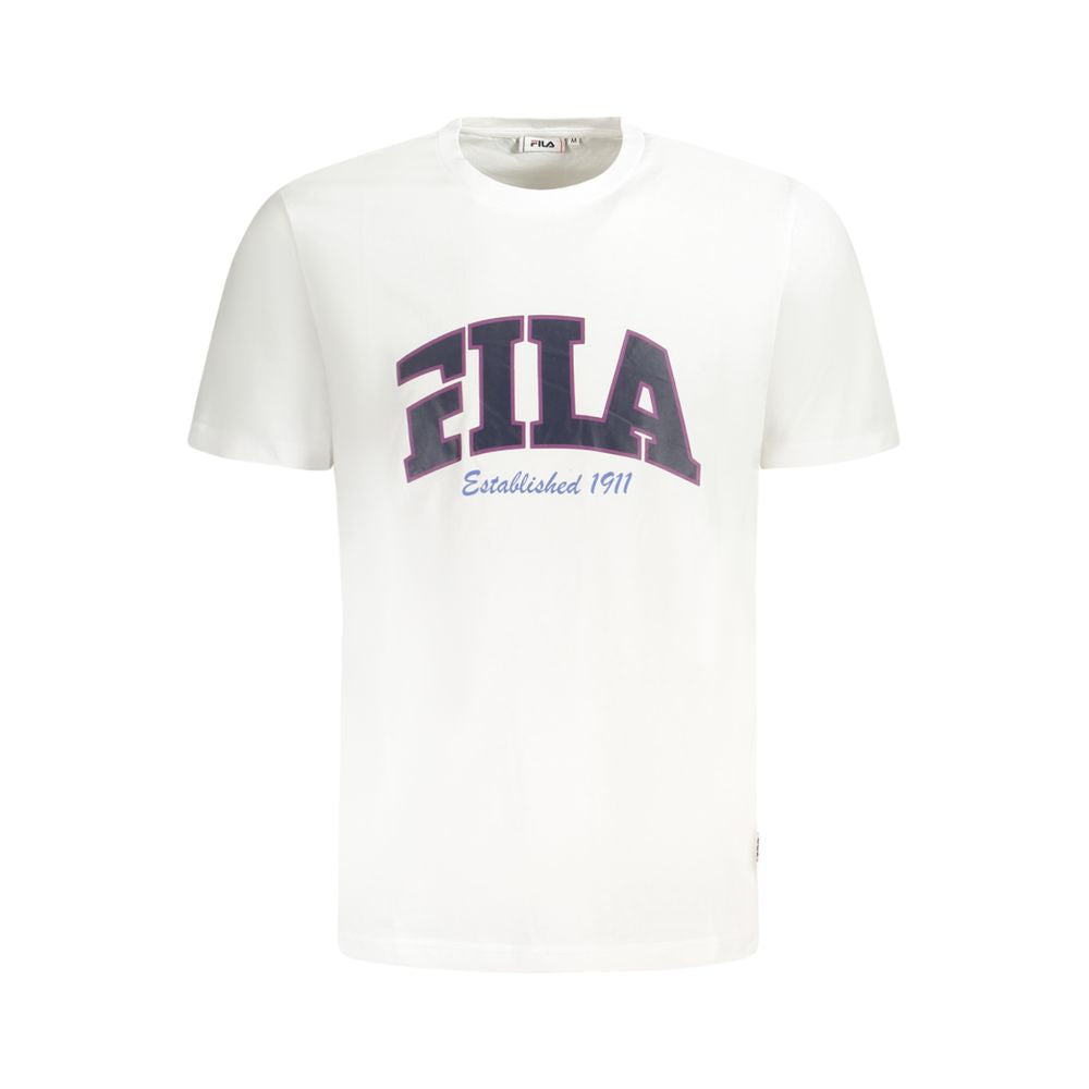 T-shirt da uomo in cotone bianco