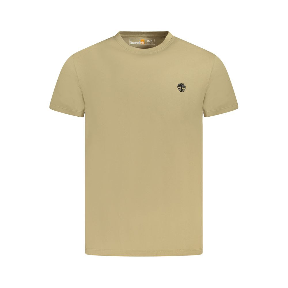 T-shirt da uomo in cotone beige