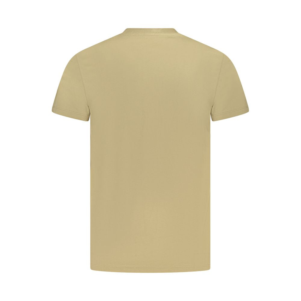 T-shirt da uomo in cotone beige