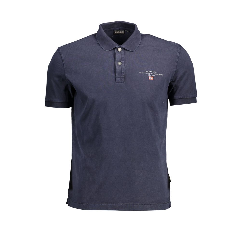 Blaues Poloshirt aus Baumwolle für Herren