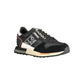 Sneaker da uomo in pelle nera