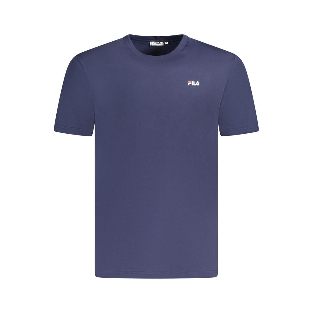 Blue Cotton Men T-Shirt