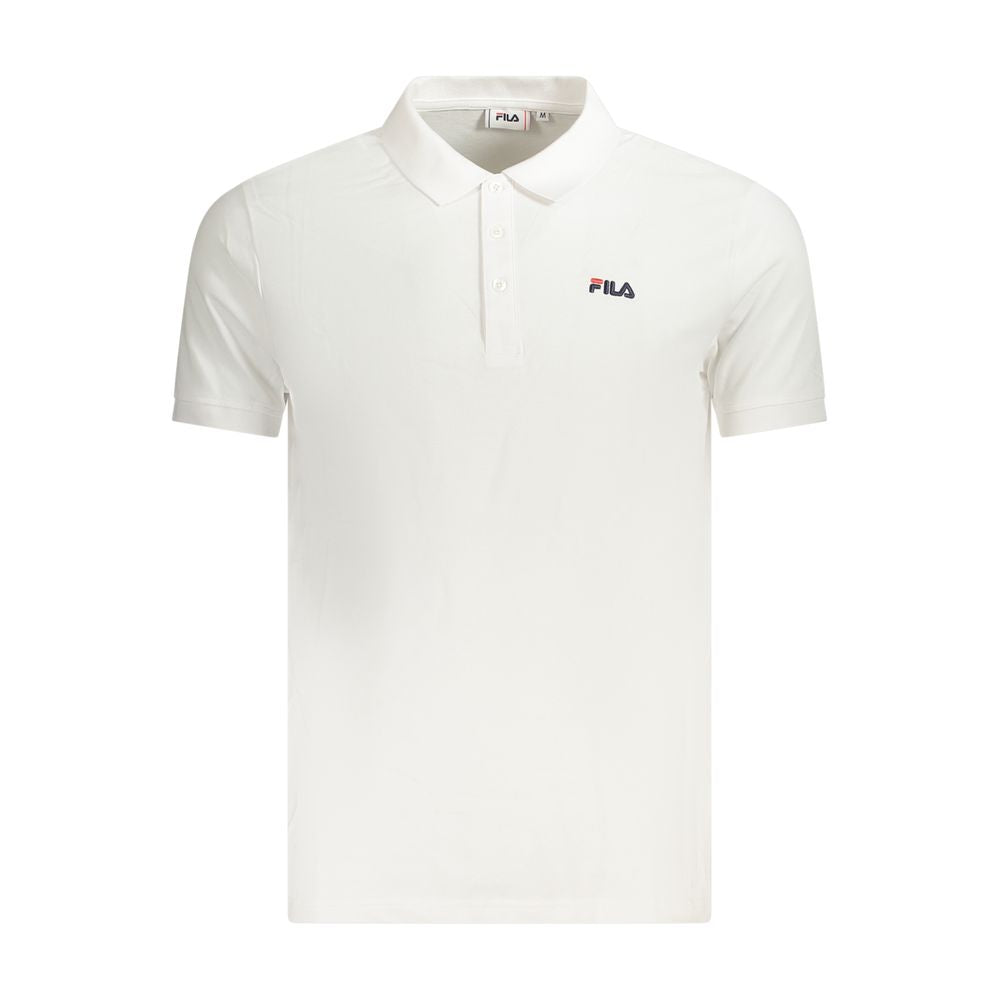 Polo da uomo in cotone bianco