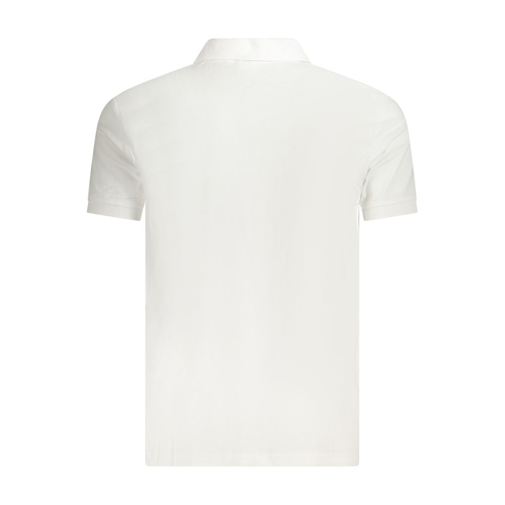 Polo da uomo in cotone bianco