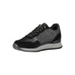 Elegante schwarze Sneakers mit kontrastierender Spitze