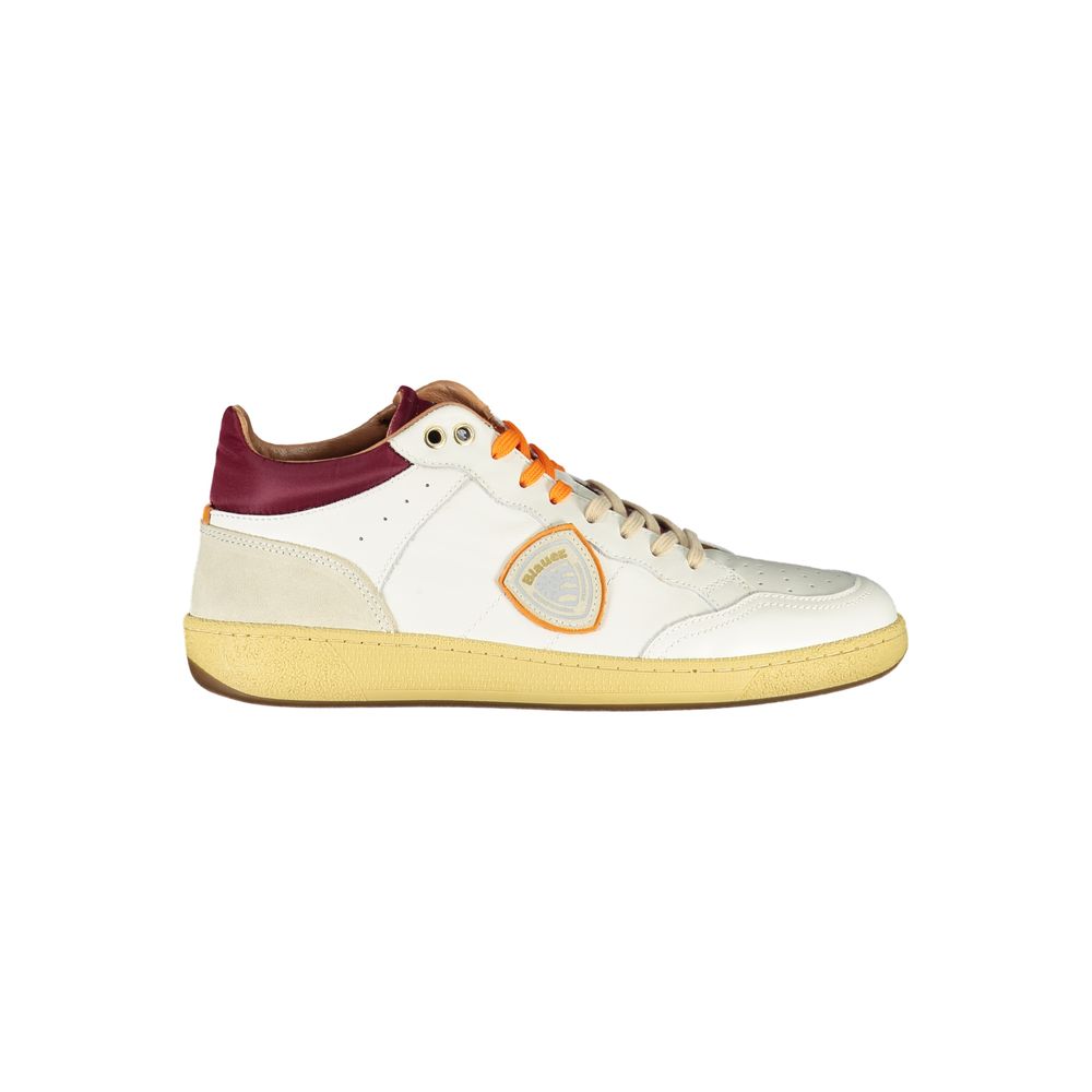 Eleganti sneakers bianche con accenti a contrasto