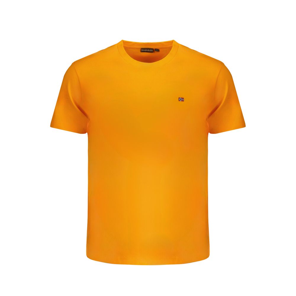 Orangefarbenes Baumwoll-T-Shirt