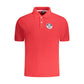 Red Cotton Men Polo Shirt