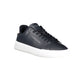 Sneaker da uomo in pelle blu