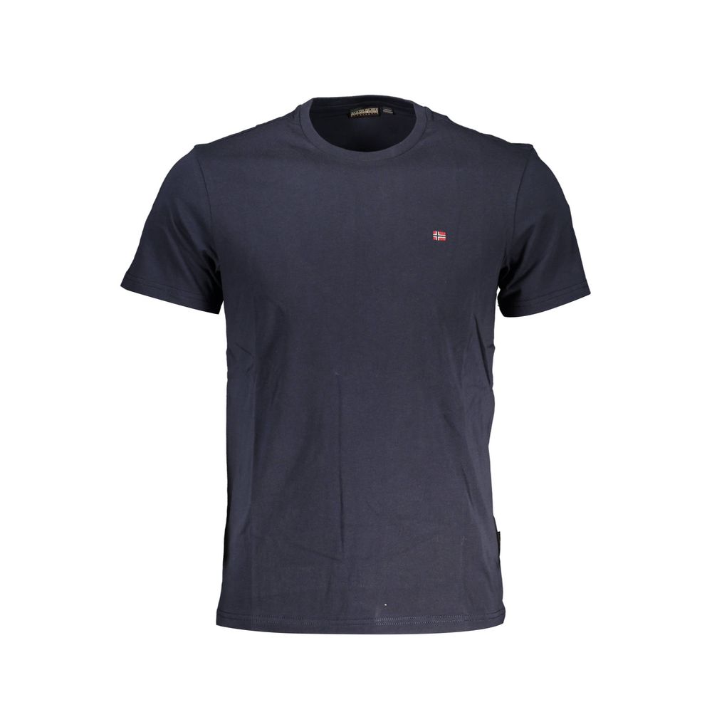 T-shirt da uomo in cotone blu