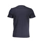 Blaues Herren-T-Shirt aus Baumwolle