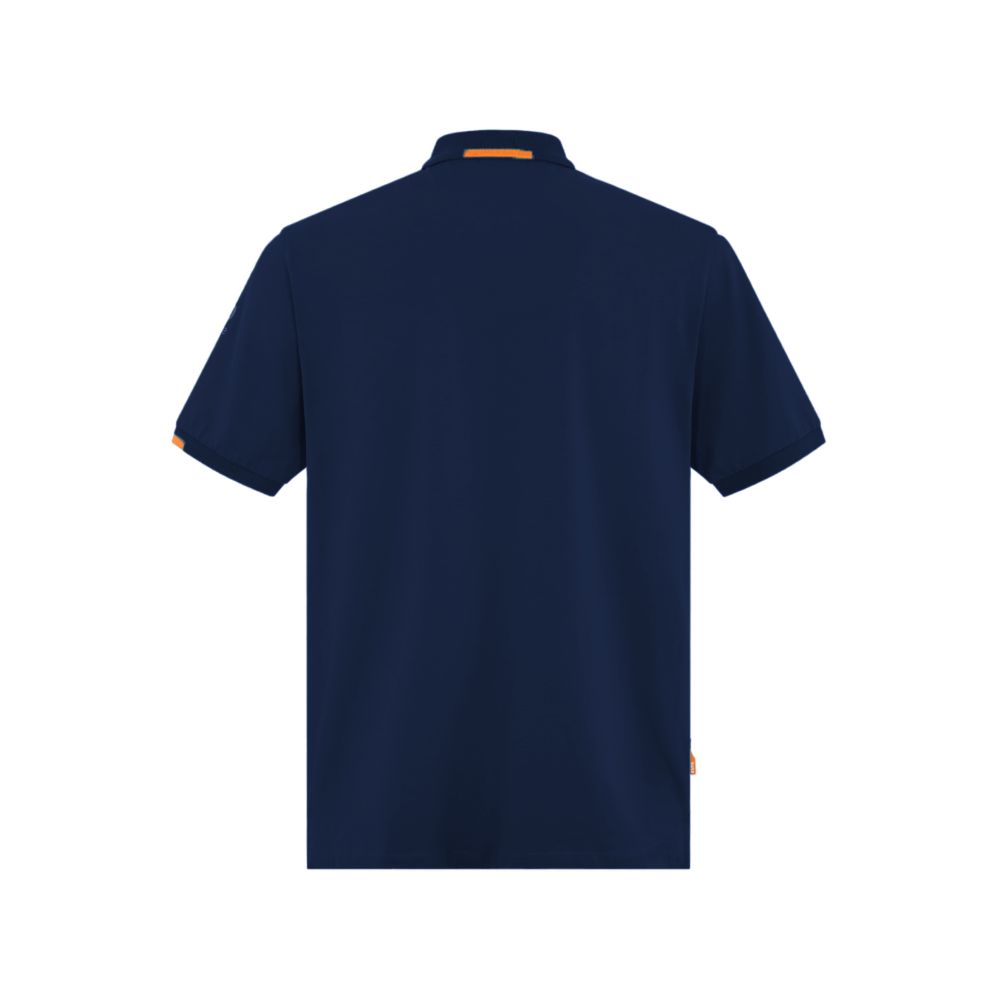 Blue Cotton Polo Shirt