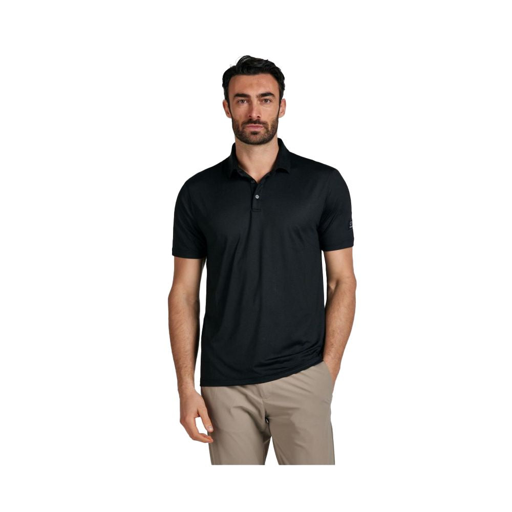 Black Elastane Polo Shirt