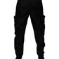 Dolce & Gabbana Black Nylon Cargo Jogger Men Sweatpants Pants