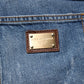 Dolce & Gabbana Blue Tattered Cotton Straight Denim Jeans