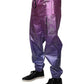 Dolce & Gabbana Pink Purple Two Tone Jogger Sweatpants Pants
