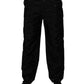Dolce & Gabbana Black Logo Monogram Straight Pants
