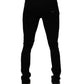 Dolce & Gabbana Black Cotton Stretch Skinny Men Denim Jeans