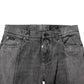 Dolce & Gabbana Two Tone Gray Cotton Denim Jeans