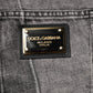 Dolce & Gabbana Two Tone Gray Cotton Denim Jeans