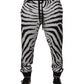 Dolce & Gabbana Black White Zebra Men Jogger Sweatpants Pants