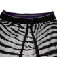 Dolce & Gabbana Black White Zebra Men Jogger Sweatpants Pants
