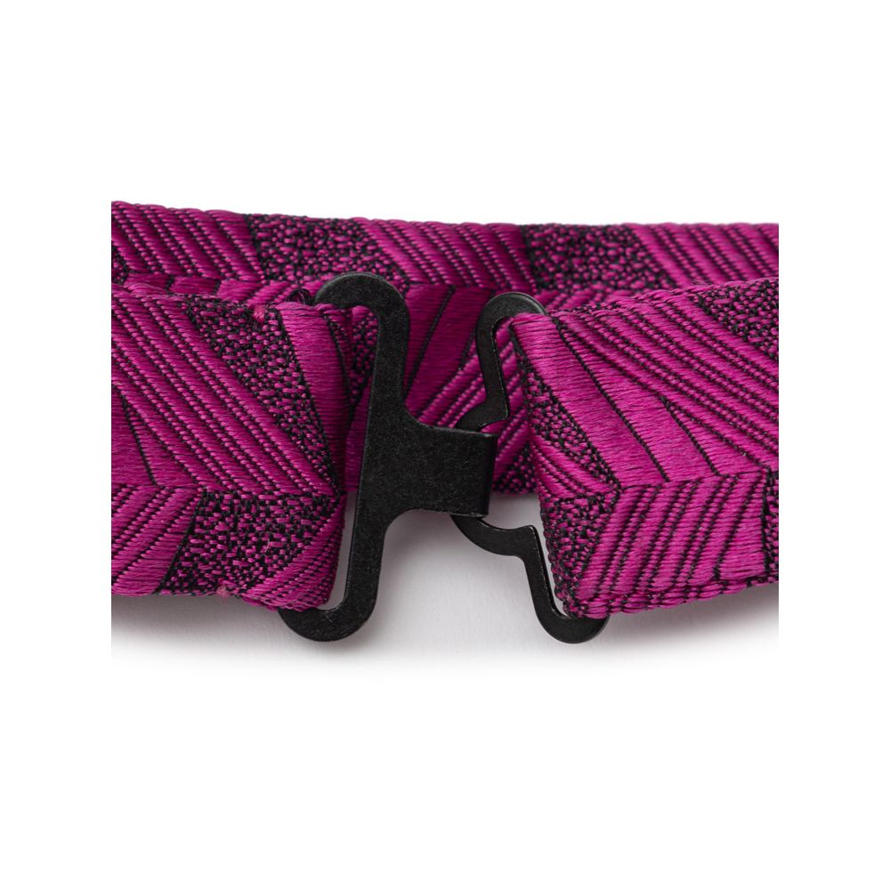 Cravatte e papillon in seta fucsia