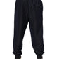 Dolce & Gabbana Black Jacquard Jogger Men Sweatpants Pants