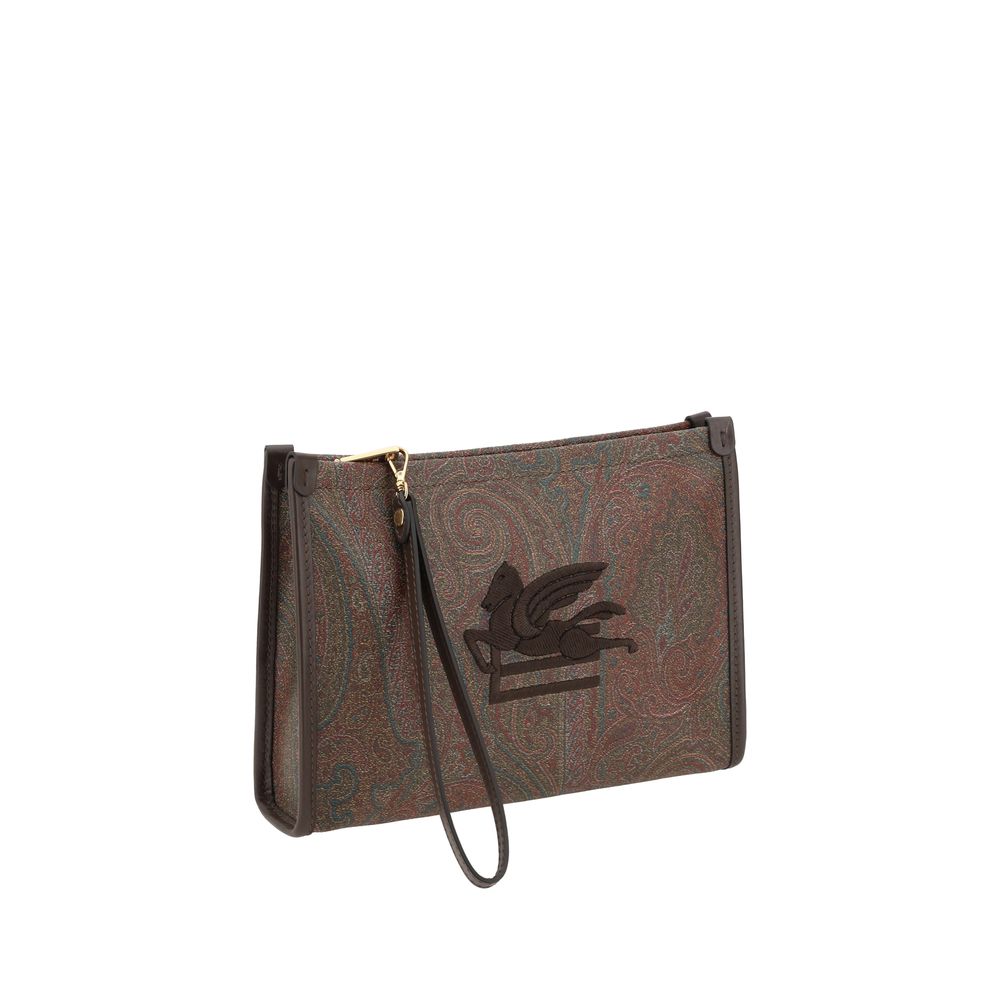 Pouch bag with Pegaso detail