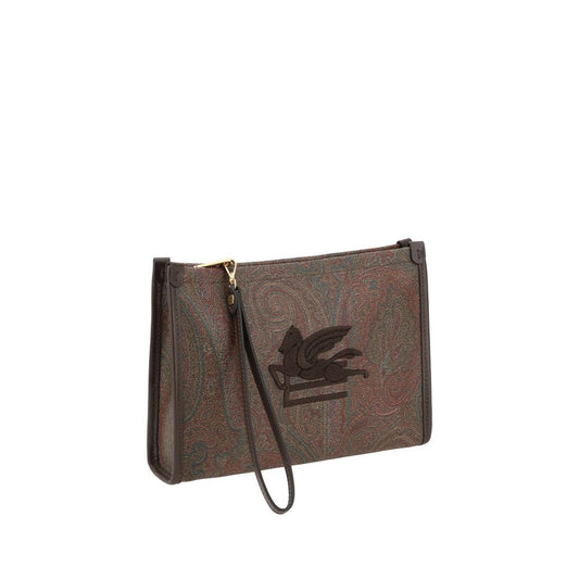 Pouch bag with Pegaso detail