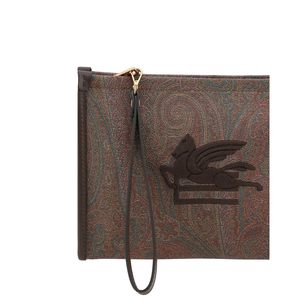 Pouch bag with Pegaso detail