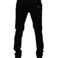Dolce & Gabbana Black Cotton Tattered Skinny Men Denim Jeans