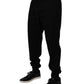 Dolce & Gabbana Black Cotton Blend Jogger Sweatpants Pants