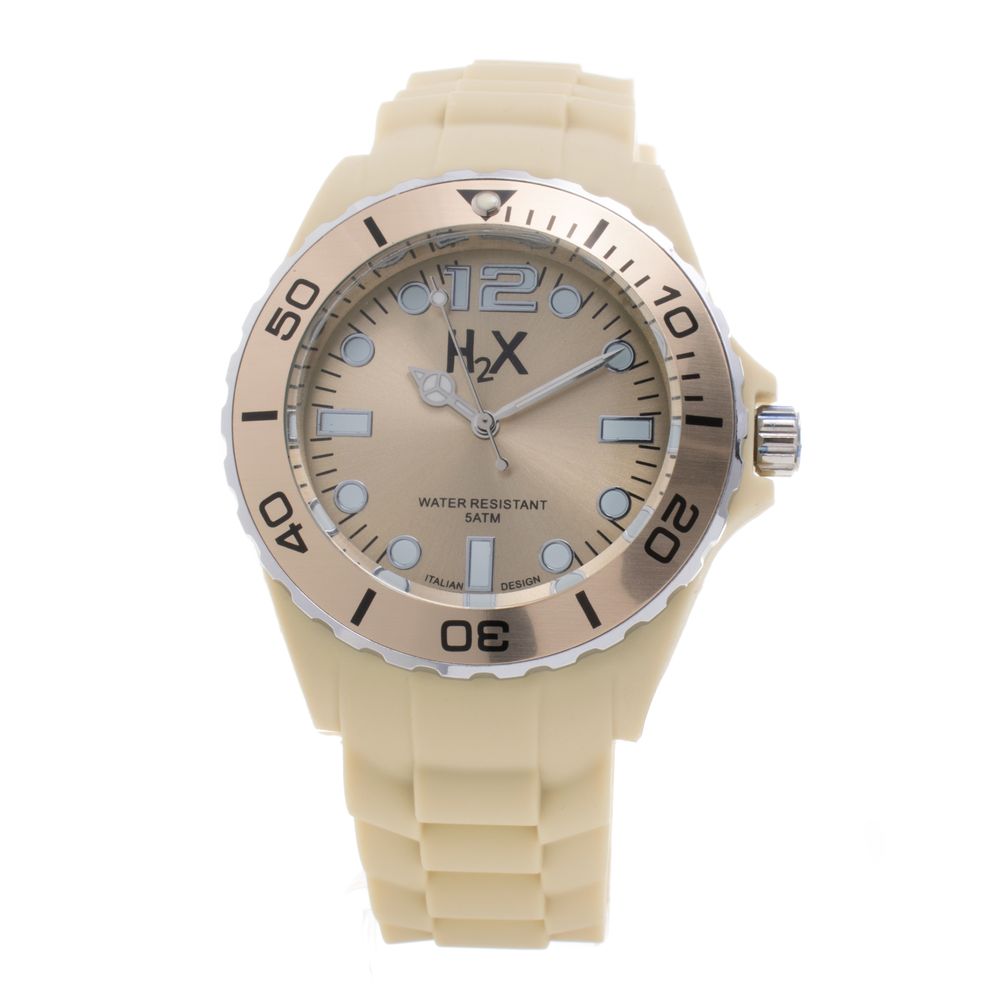 Cream Rubber Watch