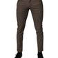 Dolce & Gabbana Brown Cotton Stretch Chino Pants