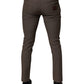 Dolce & Gabbana Brown Cotton Stretch Chino Pants
