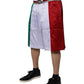 Dolce & Gabbana Multicolor Italia Polyester Bermuda Shorts